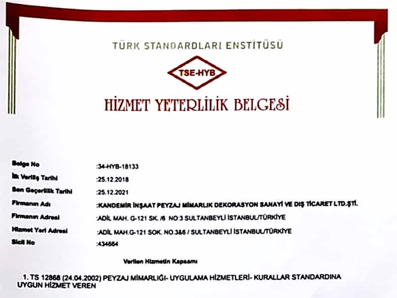 Yeterlilik Belgesi